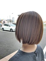 ヘアメイクボッカ(hair make Bokka)&nbsp;切りっぱなしボブ×ハイライト