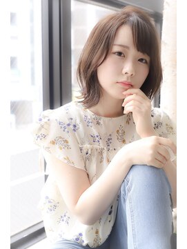 アルモヘアヴォーグ 静岡(ALMO hair VOGUE) 【ALMO】 切りっぱなしアンニュイ感の漂う外ハネボブ♪