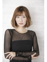 グレージュカラー/斜めバング/シルキーベージュ/銀座/髪質改善