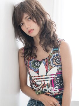 ヘアールーム オハナ(hair room OHANA) ハイレイヤー×ウルフ☆しゃれ感ルーズなスパイシーセミロング