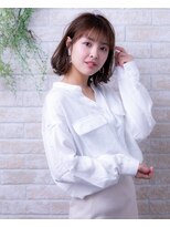 ヘアーアートシフォン 池袋西口店(Hair art chiffon)&nbsp;たまねぎアレンジくびれセミディ大人かわいいエッジショート池袋
