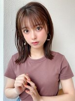 20代30代40代小顔外ハネミディアムひし形シルエットくびれミディ