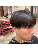 ヘアメイクランタン (Hair Make LANTERN) 【シースルーマッシュ】メンズスタイル #京都#山科#椥辻