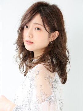 ニューヨークニューヨーク 海老江店(NYNY) 薄めバングシアーカラー美髪前髪なしイメチェンこなれミディ