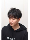 【ヨシザワ人形町】ツーブロックスパイラルパーマ