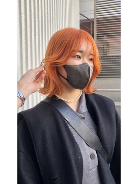ロア 福岡天神本店(LORE) カッパーオレンジヘア◎haya