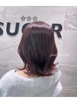 シュガー(SUGAR) ピンクラベンダー/くびれヘア/韓国風/髪質改善/艶髪