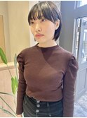 美髪大人可愛い大人美人ヘルシースタイルシースルーバング