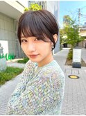 マッシュ/丸み/横顔美人/サイドバング/ショート/ボブ