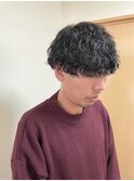 波巻きパーマ