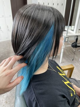 リミットバイアフィナー 大宮店(limit by Afinar) インナーカラー/アクアブルー