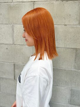シーク 天神(SEEK) 松尾菫菜/ハイトーンオレンジ/ブリーチ/韓国ヘア