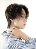韓国ヘアニュアンスパーマカルマセンターパートコンマヘアウルフ