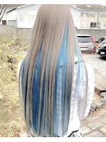 ルプラ ガーデン(le-pla garden)&nbsp;ブリーチ#ダブルカラー#ベージュ#ブルー#水色#豊橋#豊川#田原