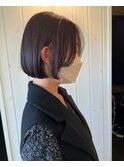 ラベンダーブラウンボブ