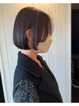 マリブヘアリゾート 太田店(malibu hair resort) ラベンダーブラウンボブ