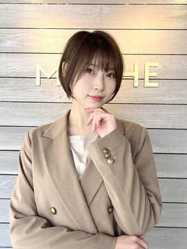 ミルシェ(MILSHE) ショートカット/大人可愛い/似合わせ小顔/白髪ぼかし/脱白髪染め