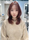 ◎レイヤーカット/ひし形シルエット顔まわりカット/ワンカール