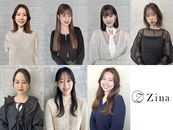 ジーナ 西新(Zina)の写真/女性stylist多数在籍◎【カット+ケアカラー+MB¥7900】髪質改善&艶髪特化Salon[西新]