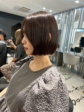 キング 心斎橋店(K!ng) ハイライトカラーミルクティーベージュレイヤーカット