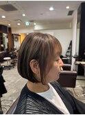 立体感ハイライト★艶ブラウンボブ