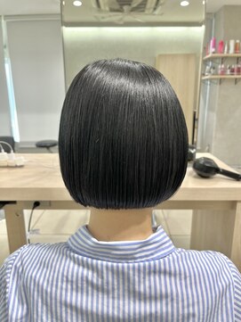 アッシュ 高幡不動店(Ash) ミニボブ秋カラーミニボブ×暗髪透明感デザインカラー艶カラー