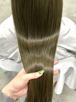 ヘアー アイス 御器所本店(HAIR ICI) 赤みが強い方にオススメ♪♪オリーブブラウン髪質改善カラー