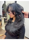 ミディアムバタフライレイヤーカット/海外風ハイレイヤーカット
