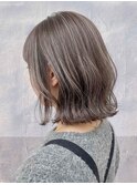 くびレイヤーエモージュグレージュカラーくびれショート【立川】