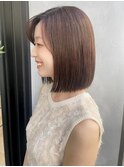 ボブ丸みボブ大人ボブレイヤーボブ前髪なし横浜石川町