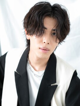 トニーアンドガイメン ホテル京阪仙台店(TONI&GUY MEN) アッシュブラックサーフカールパーマ大人メンズショートd仙台
