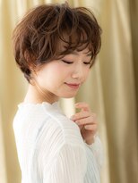 カバーヘア ブリス 北浦和(COVER HAIR bliss)&nbsp;ミルクティーベージュブリーチなしマッシュパーマ30代323Z北浦和