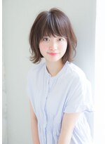 エル 横浜 ウエスト(eL 横浜 west) 韓国風 小顔見え 大人可愛い 上品 切りっぱなし外ハネボブ