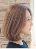 【30代40代50代】毛先ワンカールボブ