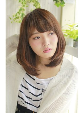 コピーヌ 高田馬場店(Copine) ♪柔らかく透明感のある絶妙な重めレイヤースタイル♪