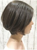 30代40代50代小顔ショートボブ☆大人可愛いヘア