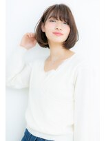 モッズヘア 上尾西口店(mod's hair)&nbsp;輪郭カバーで小顔見せ黒髪ワンカール大人ボブZ上尾10代20代30代