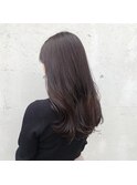 小顔カット×艶暗髪×セミウェットウェーブ