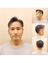ヨシザワインク ハコザキ 水天宮前 日本橋人形町(YOSHIZAWA Inc.HAKOZAKI) 【マツナガ箱崎】40、50代ネオ七三  ツーブロックスタイル