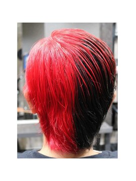 フェイスヘアーデザイン(Faith Hair Design) レッド&ブラック