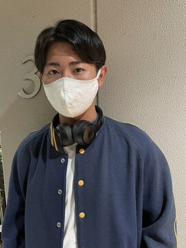 マウ(mau) メンズ【パーマスタイル】【センターパート】