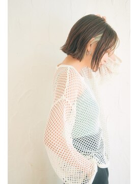 リトル ポルト 三宮(little×PORTO) 大人クールな切りっぱなしボブ