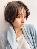 【久場】シースルーバング×小顔ショート20代30代40代
