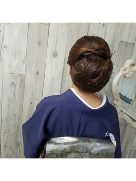 ラピスラズリ(Lapis Lazuli) 和髪 5(熊本 下通 ヘアセット専門店)