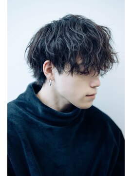 オーシャントーキョー(OCEAN TOKYO) 波巻束感ショートハイライトツーブロックマッシュ