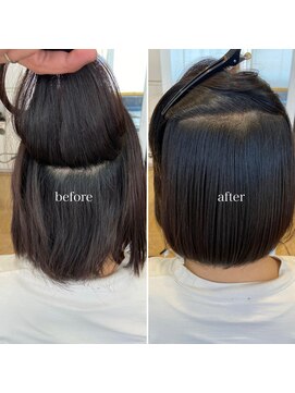 レッド(ReD) ボブ　縮毛矯正　30代40代50代