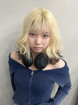 ティント 梅田(Tint) 【KENT】ブロンド裾ブラックカラー《大阪梅田駅》