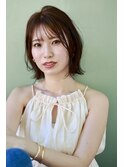 ナチュラルなミディアムレイヤースタイル 博多美容室