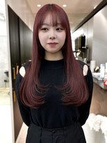 ロンドシエル 横浜(Lond ciel)&nbsp;巻き髪も可愛いレイヤースタイル【矢野克典】横浜チェリーレッド