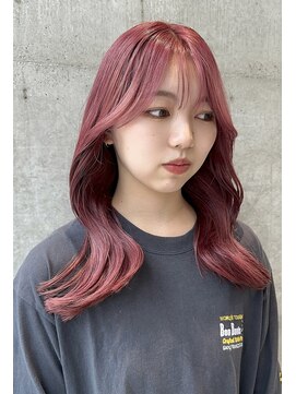 カケル(×.) ワンホン巻き/チェリーピンク